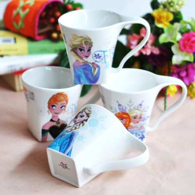 

Disney Disney ceramic cups mugs coffee cups colorful Shenzhou Cup ice and snow