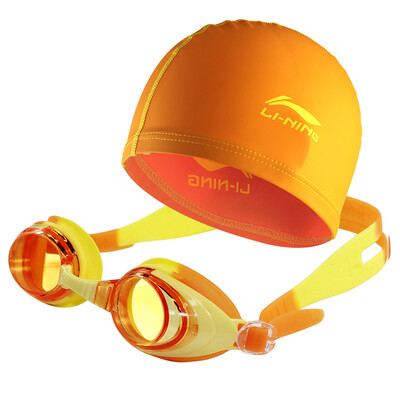 

Li Ning LI-NING Teen Goggles Плавательная крышка Набор Детский плавательный комплект Мужские девочки Оборудование для плавания 308 Оранжевый