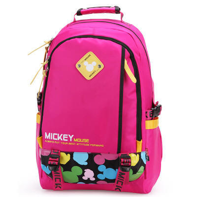 

Disney Disney schoolbag primary school students boys and girls 3-6 high grade shoulder casual backpack 80779 rose red