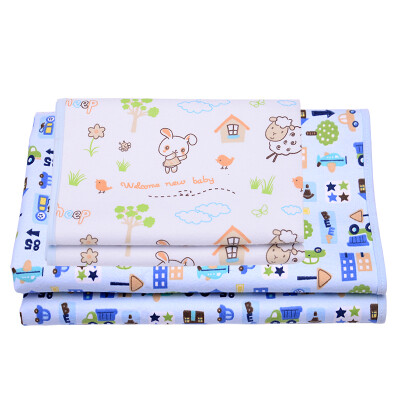 

Hi-kai 2-pack baby with urine pad set three-layer waterproof breathable bamboo fiber flannel double-sided urine pad (city + lamb) 80 * 100cm