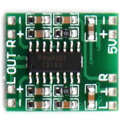 

Аудио модуль PAM8403 DC 5V Mini класса D цифровой усилитель LCD доска