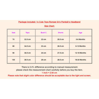 

Newborn Baby Girl Cotton Top Romper Shorts Pants Outfits Headband Clothes Summer