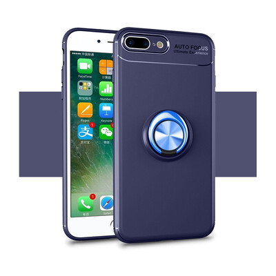 

Fivice iphone 7 plus case TPU metal ring shell magnetic bracket soft shell