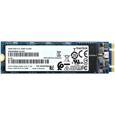 

SanDisk X600 Series 512GB M2 2280 Solid State Drive