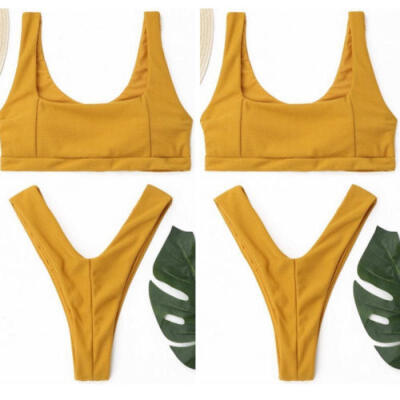 

US STOCK Womens Bikini Set Push-up Padded Bra Swimwear Triangle Bathing Suit New