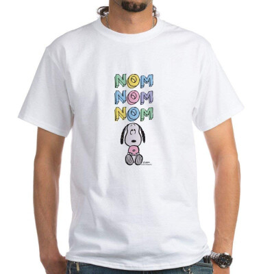 

CafePress - Snoopy - Nomnomnom T-Shirt - 100 Cotton T-Shirt White