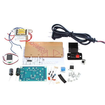 

LM317 125V-12V Continuously Adjustable Regulated Voltage Power Supply DIY Kit with Transformer Useful Equipment 1