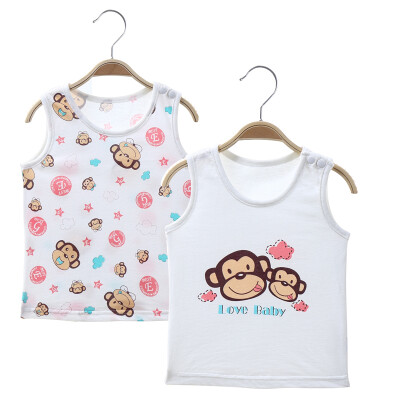 

Jingdong supermarket] Babyprints baby clothes neonatal underwear shoulder buckle vest two loaded 66cm (6-10 months