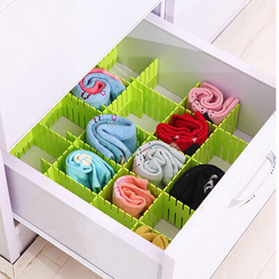 

Jingdong supermarket] green reed storage drawer partition thickening free combination of 12 pieces of small trumpet 8 large 4