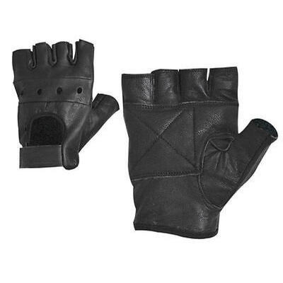 

Men\s Leather Gloves Half Finger Fingerless Stage Sports Cycling Driving New