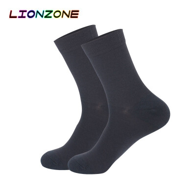 

LIONZONE Mens Dress Socks Business Black White Navy Blue Red Socks Thick Antibacterial Hygroscopic Breathable Bamboo Socks