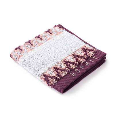 

ESPRIT cotton towel home soft absorbent square red WaTL01