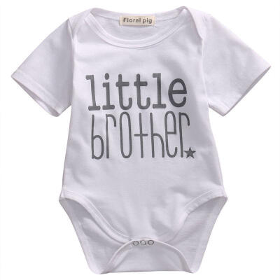 

Newborn Baby Boys Romper Bodysuit Big Brother T-shirt Tops Outfits Family g