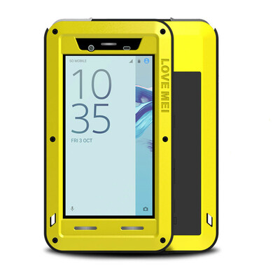 

sFOR SONY Xperia X Compact Case Gorilla Glass Full Body Protective Aluminum Shockproof Armor Cover sFOR SONY X Compact Case