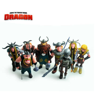 

A Set 8pcs How To Train Your Dragon Hiccup Astrid Stoick 48" Figure Xmas Gift