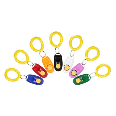 

New 7 Pack Pet Dog Training Clicker Trainer Aid Wrist Clicker Tool for Dog with Wrist Strap