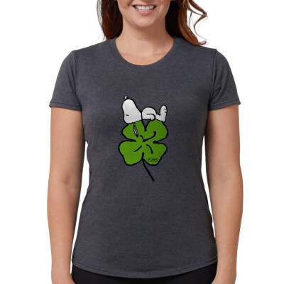 

CafePress Snoopy&Clover - Womens Tri-Blend T-Shirt