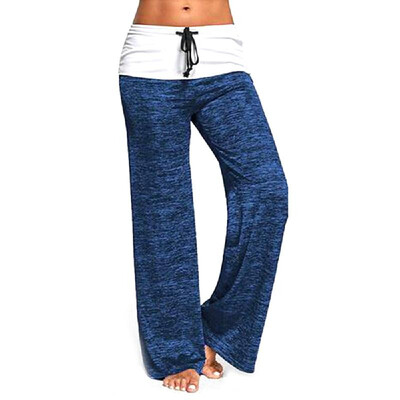 

Womens Fashion Wide Leg Soft Comfortable Long Pants High Waist Casual Loose Yoga Dance Sports Pants Trousers