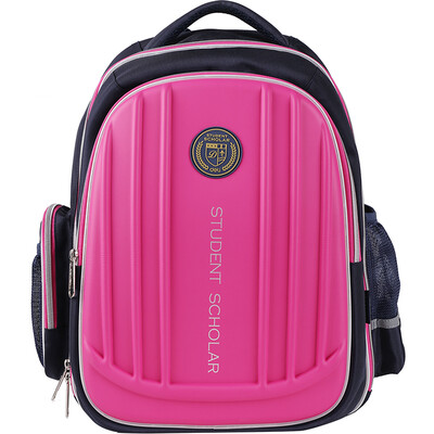 

Effective deli 8686 EVA anti-splashing fabric primary&secondary students large-capacity bag reflective design light weight loss pink