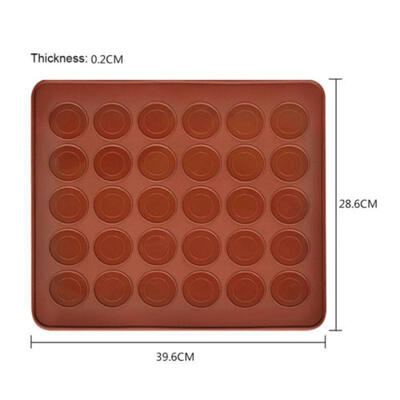 

Macaroon Decorating Silicone Sheet Non Stick Macaron Cake Baking Mat 30 Cavities