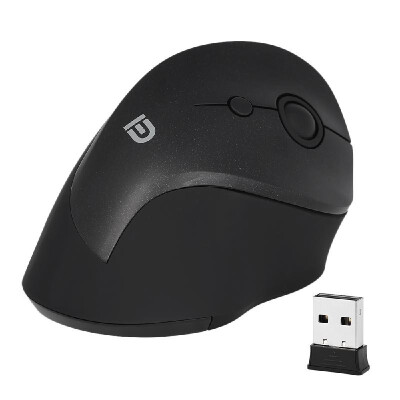 

24G Wireless Mouse USB Receiver Ergonomic Optical Vertical Mouse with 3 Adjustable DPI for PC Laptop Desktop Black white