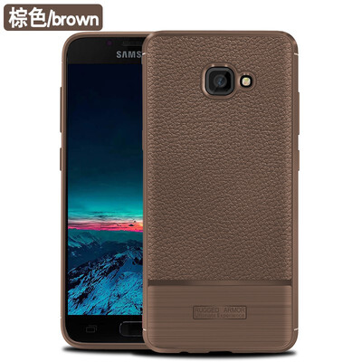 

Fivice Samsung A7 2017 case Deluxe Silicone Anti-falling Litchi Protector