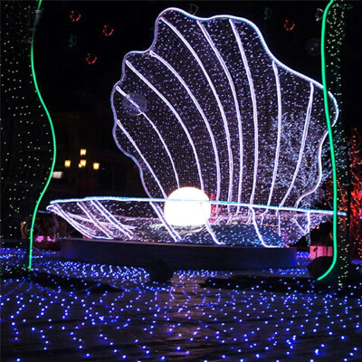 

White 200 LED Net Mesh Decorative Fairy Lights Twinkle Lighting Christmas Wedding Party