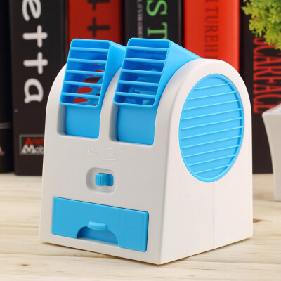 

Mini Small Fan Cooling Portable Desktop Dual Bladeless Air Conditioner USB