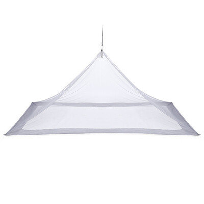

Outdoor Compact Lightweight Tent Mosquito Net Canopy for Single Camping Bed Triangle mosquito net Hanging design