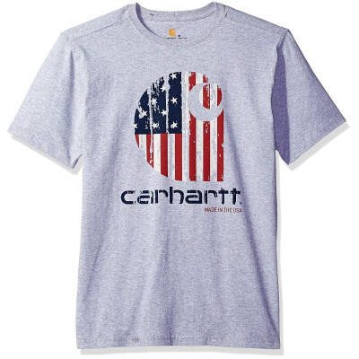 

Carhartt Mens Lubbock Graphic American Branded C Short Sleeve T-Shirt