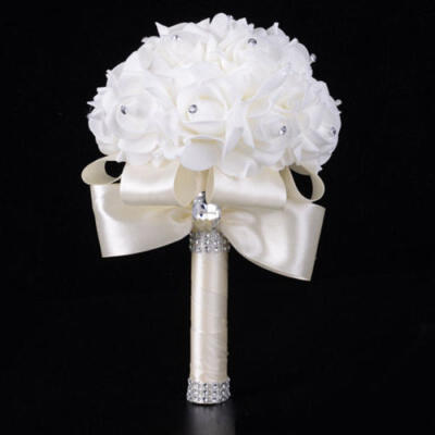 

1Bouquet Artificial Silk Vintage Flowers Home Wedding Party Bridal Decor 21 Head