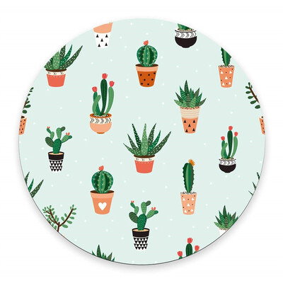 

Gaming Round Water Resistant Plant Cartoon Mouse Pad