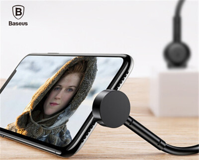 

Baseus Apple Data Cable Phone Holder Charging Cable 2A Fast Charger Cable for iPhoneX876s6 Plus Desktop Stand Lazy Stand 1 Meter Black