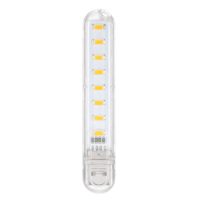 

8 LED Mini Portable USB Lamp DC 5V Camping USB Lighting For PC Laptop Mobile Power Bank Gadget Warm White