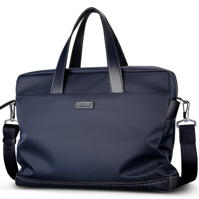 

Golf GOLF men bag business briefcase casual nylon cloth handbag male wear shoulder bag D592614 dark blue