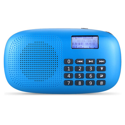 

Long Qin ROYQUEEN X360 card radio elderly portable portable mp3 player mini small speaker flashlight function wizard blue