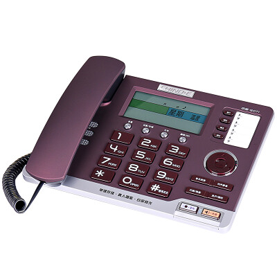 

CHINO-E) G071 voice number / ringtones mute / music to enjoy the phone seat machine office / home landline phone / fixed telephone tower machine Symphony purple