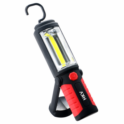 

HKV LED Flashlight Magnetic Rechargeable Work Light Stand Hanging Torch Lamp For Work