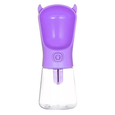 

350ml Portable Dog Water Bottle Leak Proof Puppy Water Dispenser Pet Drinking Bottle with 2 Replacement Carbon Filters for Outdoor