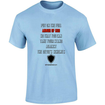 

Christian Jesus Christ Bible Scripture T Shirts Put On The Full Armor of God