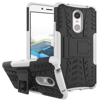 

Fivice Lenovo K6 note Case TPU anti-fall tire pattern back clip bracket phone case