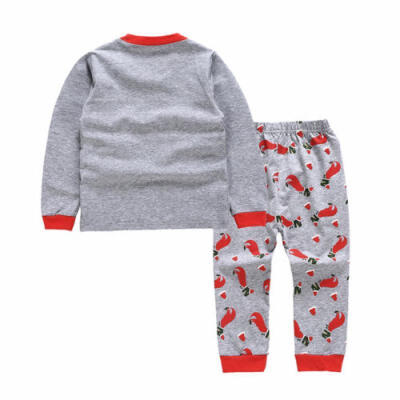 

Toddler Kids Baby Girl Boy Christmas Dinosaur Tops Pants 2Pcs Outfits Pajamas UK