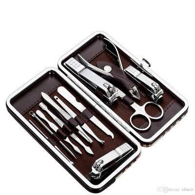 

Tseoa 1 set of 12pcs nail clippers set nail care kit pedicure kit