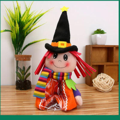

Kids Halloween Candy Bags Cute Doll Candy Jar Storage Bottle Holder Sweet Gift