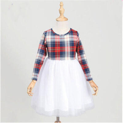 

Family Matching Outfits Mother&Daughter Clothes dress Baby Girl Plaid Shirt