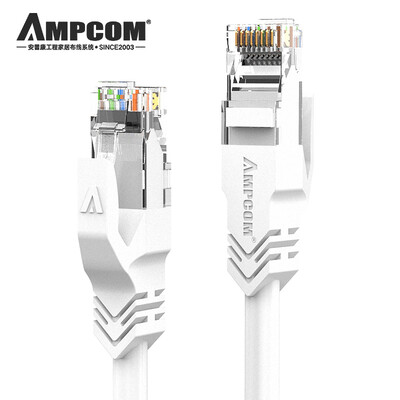 

AMPCOM six types of cable CAT6 RJ45 oxygen-free copper 8-core twisted pair 3 m computer router network jumper AMC6WT71630