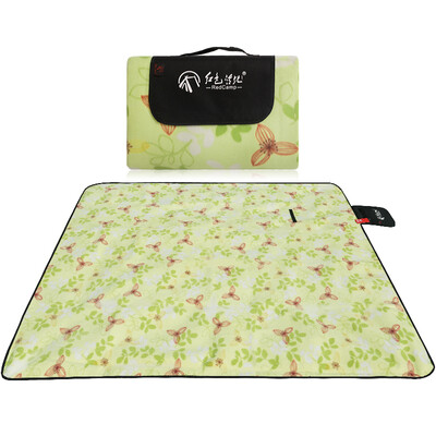 

Red Camp Outdoors Picnic Mat Moisture Cushion Camping Pad Thicker Suede Green Floral 200 200