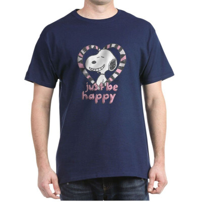 

CafePress Snoopy Just Be Happy T-Shirt - 100 Cotton T-Shirt