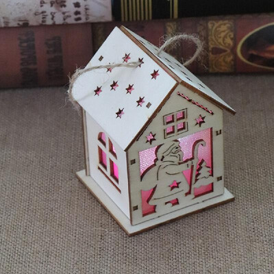 

Christmas Decorations Lighting Snow LED House Light Hotel Housing Bar Christmas Tree Decorations Pendant DIY Gift Window Display G