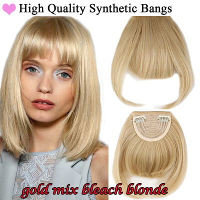 

Lady Natural Hair Extension Clip In Front Hair Bangs Fringe human Straight Hair Front Hair Extensions